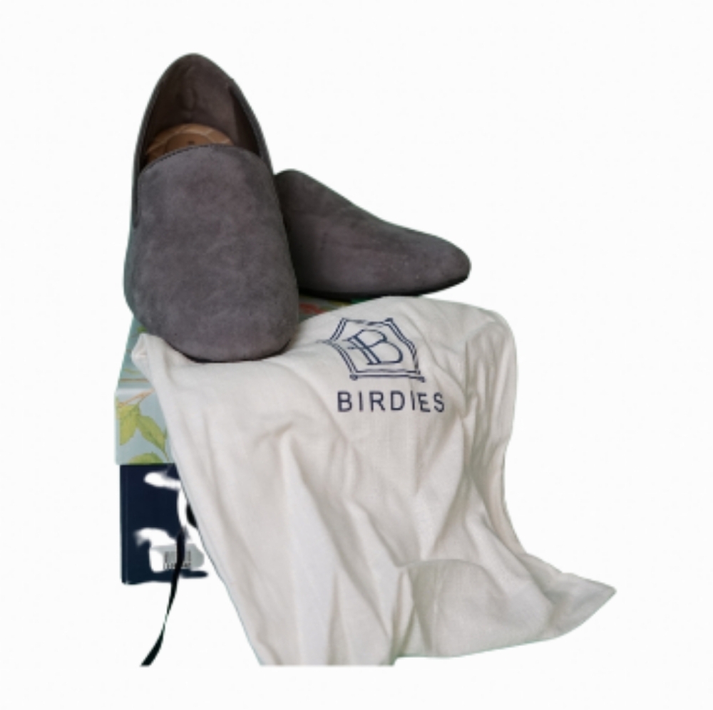 Birdies Starling Gray Suede 9M